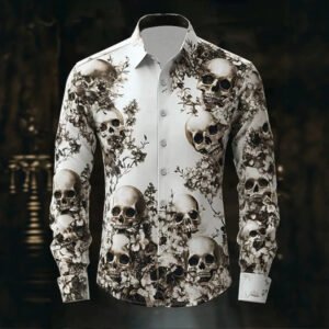 Mens Casual Long-sleeve Printed Top