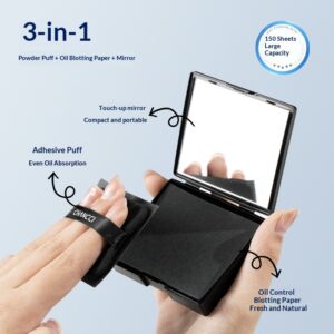Suede Oil-absorbing Paper, 100 Sheets, With Powder Pufffresh, Portable For Spring And Summer