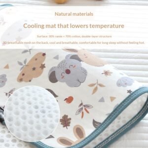 Sweat Absorbent Breathable Flat Pillow With A Cool Touch Pillowcase