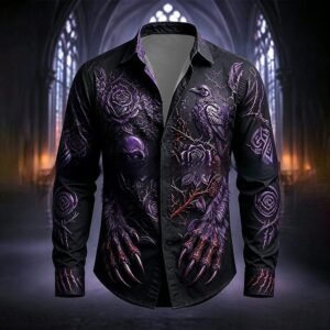 Retro Casual Long-sleeve Shirt For Men