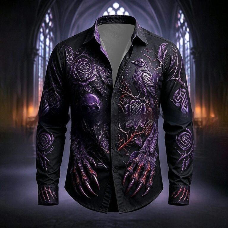 Retro Casual Long-sleeve Shirt For Men