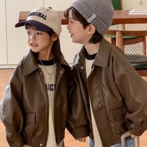 New Stylish Biker Jacket For Moms Daughters, And The Whole Family Of Three