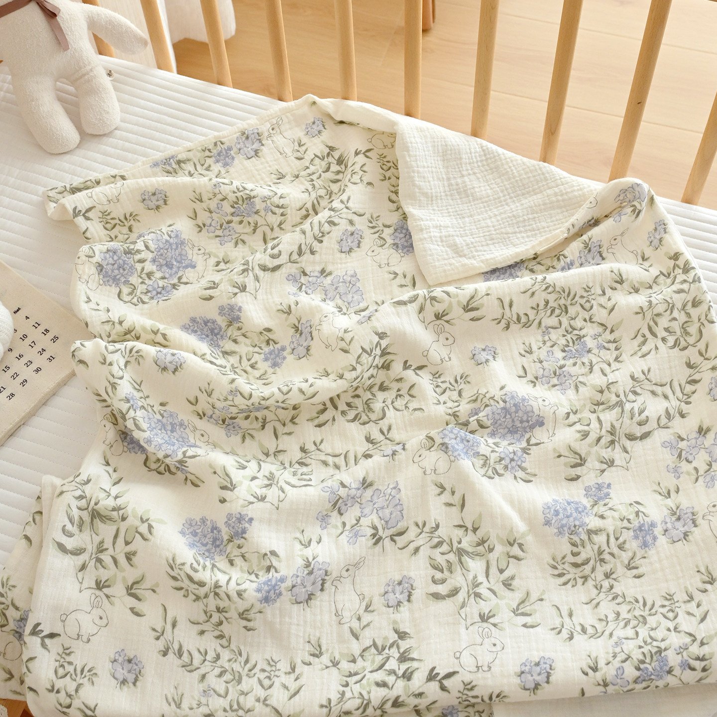 Baby Pure Cotton Gauze Mattress And Duvet Cover Set For Kindergarten Children