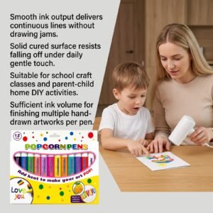 Smooth And Easy To Color Popcorn Pen Set