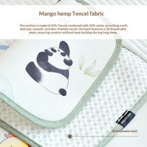 Sweat-absorbent Breathable Ramie Cloud-pattern Pillowcase