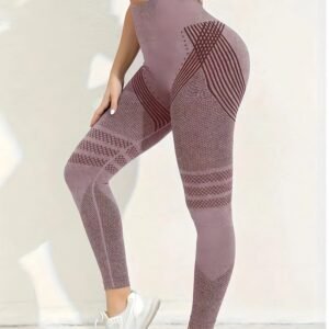 High-waisted Highly Elastic Knit Peach-butt Pants