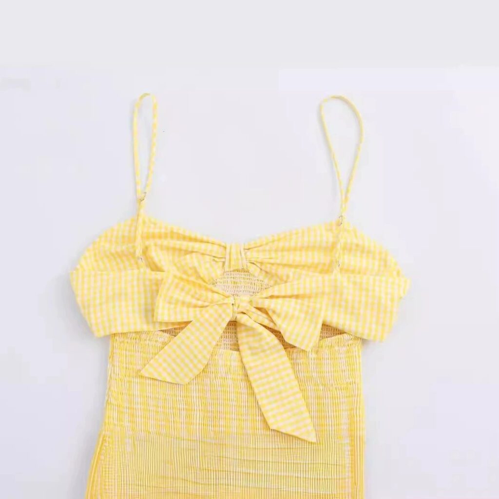 Womens Bow-Knot Back-Cutout Dress