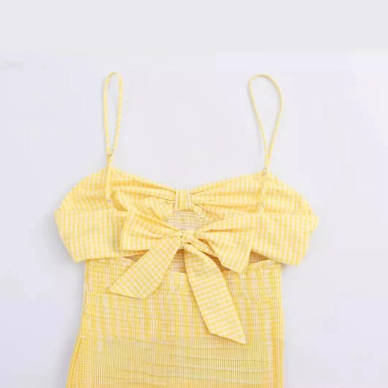 Womens Bow-Knot Back-Cutout Dress