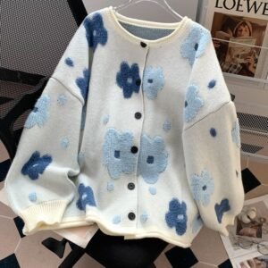 Women's Retro Loose Soft Knit Cardigan