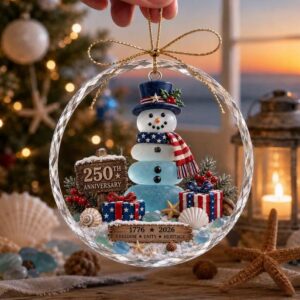 Marine Christmas Acrylic Craft Pendant
