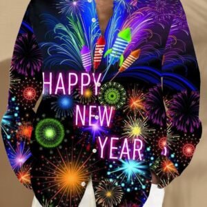 Printed Long-sleeve Casual Top For Men