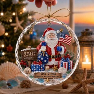 Marine Christmas Acrylic Craft Pendant