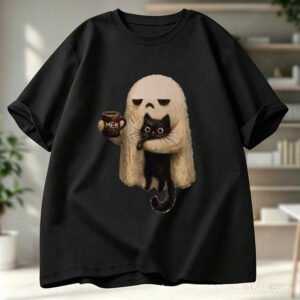 Womens Halloween-themed Fashion Print Top