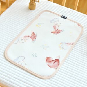 Sweat-absorbent Breathable Ramie Cloud-pattern Pillowcase