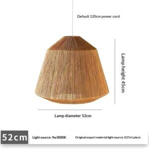 Retro Handmade Rattan Balcony Lamp