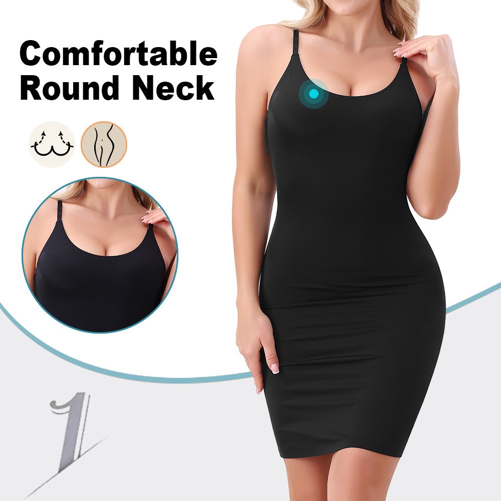 Seamless Strap Long Sheath Dress For Women