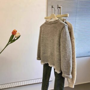 Sweet Pure Lace Bow Sweater Coat For Women