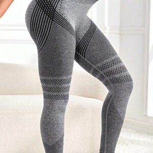 High-waisted Highly Elastic Knit Peach-butt Pants