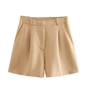 Versatile High-Waisted Pleated Casual Shorts For Women
