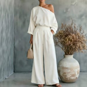 Fashionable Off-shoulder Set For Women