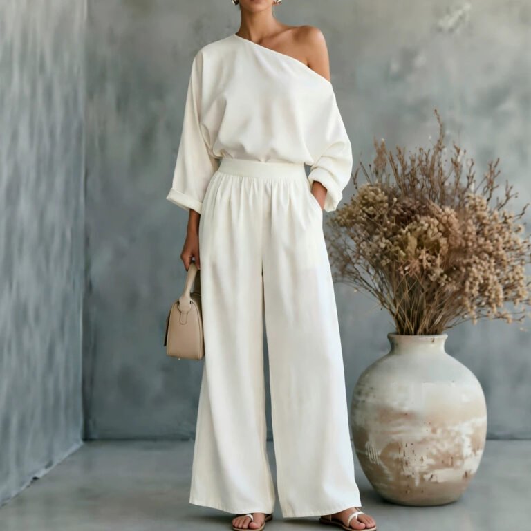 Fashionable Off-shoulder Set For Women