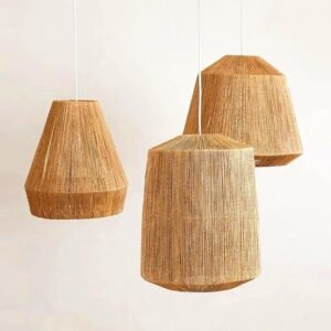 Retro Handmade Rattan Balcony Lamp