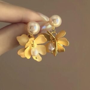 Women’s Butterfly Flower Tassel Earrings