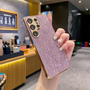 A56 Electroplated Glitter Water-wave Phone Case