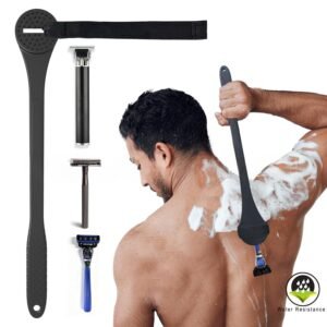 Multi-functional Handle Securely Attached Back-and-leg Hair Trimmer Shaver Comb And Applicator