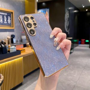 A56 Electroplated Glitter Water-wave Phone Case