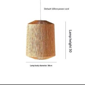 Retro Handmade Rattan Balcony Lamp