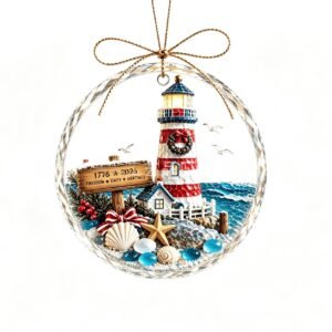Marine Christmas Acrylic Craft Pendant