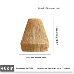 Retro Handmade Rattan Balcony Lamp
