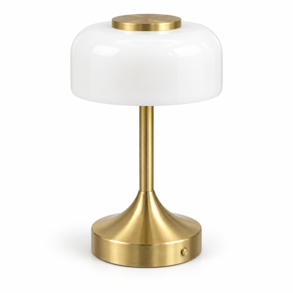 Modern Rechargeable Cordless LED Touch Table Lamp – Gold & White . walm...