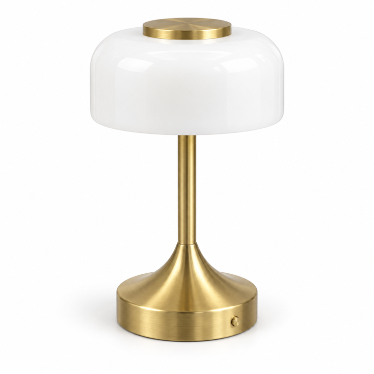 Modern Rechargeable Cordless LED Touch Table Lamp – Gold & White . walm…